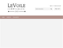 Tablet Screenshot of levoilecollection.com